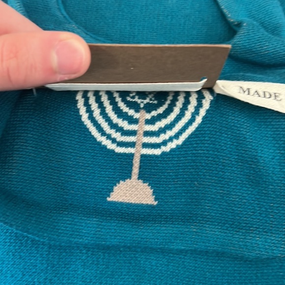 NWT Hanukkah/menorah baby blanket and bib - Picture 4 of 5